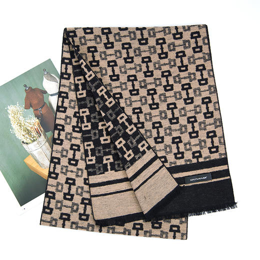 鑫缘 全真丝拉绒围巾 HB4609A 商品图11