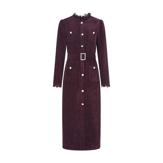 「高货wl」全新升级【铂金会员349/天猫469/差价120】(95201)洛诗琳轻奢小香风连衣裙2025秋冬法式气质收腰显瘦裙子女 商品图4