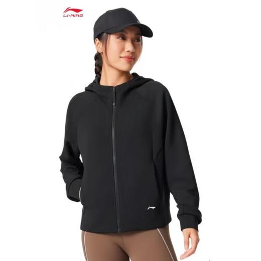 李宁女子2025秋季开衫运动上衣健身外套AWDV512-7 商品图0