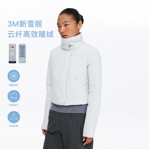 oneup3M新雪丽扣子立领短款棉服 商品图0