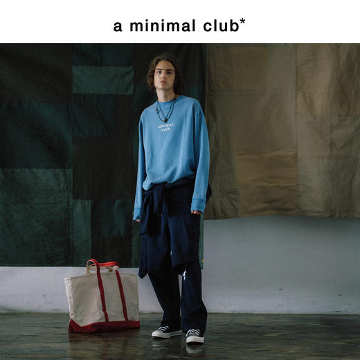 a minimal club格纹撞色裤腰直筒休闲卫裤水洗微吊档AM59SP07 商品图1