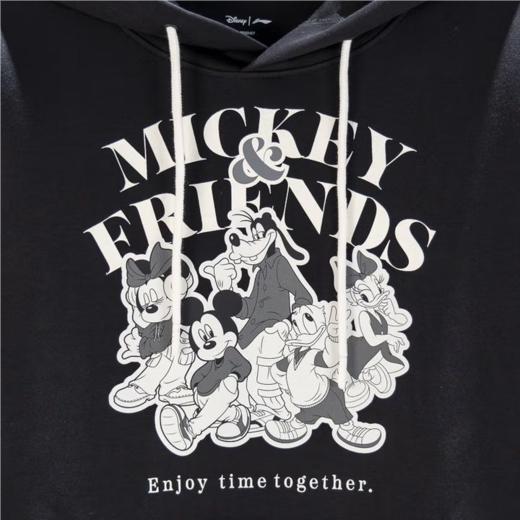 李宁男子2025秋季套头连帽运动上衣健身卫衣AWDVD35-3 商品图2