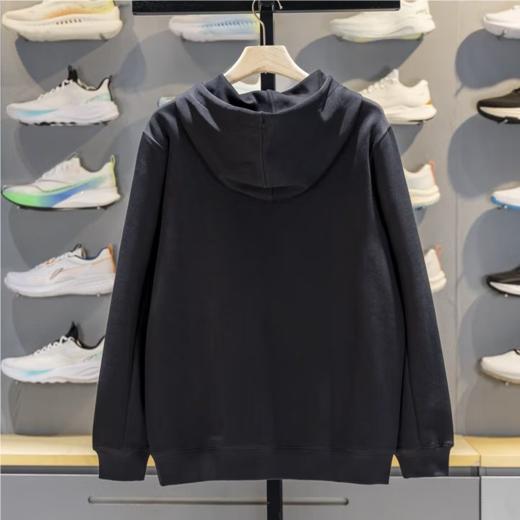 李宁男子2025秋季套头连帽运动上衣健身卫衣AWDVD35-3 商品图1