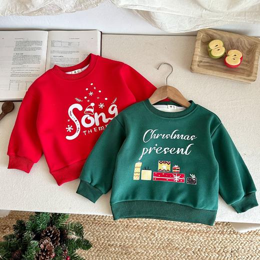 【🌈加绒卫衣天花板💰59.9任选 2件】52色A类加绒卫衣多巴胺缤纷色彩男女童百搭休闲卫衣长T 商品图11