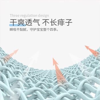 喜亲宝婴儿隔汗巾4层纱布吸汗巾儿童宝宝垫背巾3条装（小码） 商品图3