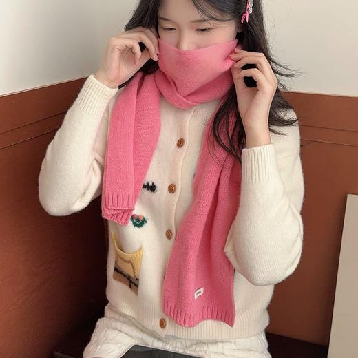 时尚搭配！西田の凉子 绵羊毛针织围巾 轻盈保暖 时尚百搭 8色可选 商品图13