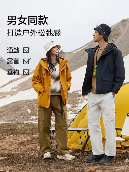【10月22日 下午15:30 秒杀】小树 情侣款工装夹棉 硬壳冲锋衣夹克 最大穿到210斤没问题哈 商品图7