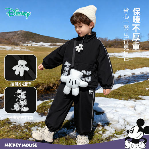 迪士尼新品秋冬夹棉套装男童套装 商品图2