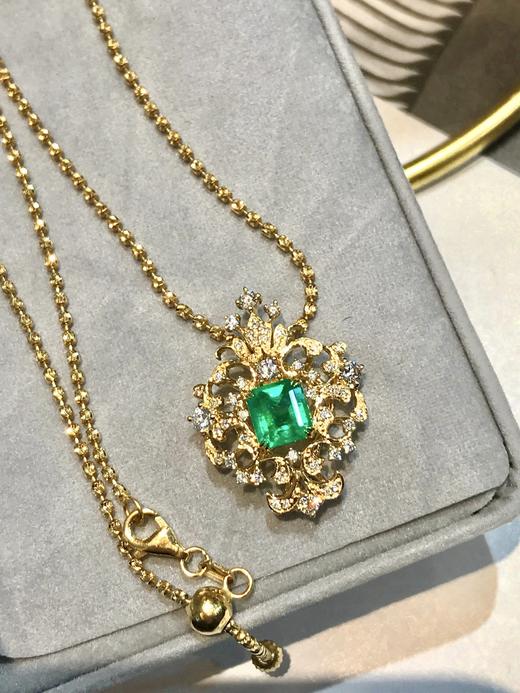 1.14ct刻面祖母绿吊坠 商品图7