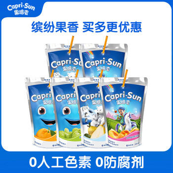 果倍爽原装进口儿童果汁饮料200ml*6袋不添加甜味剂4种口味随机混合装 商品图4