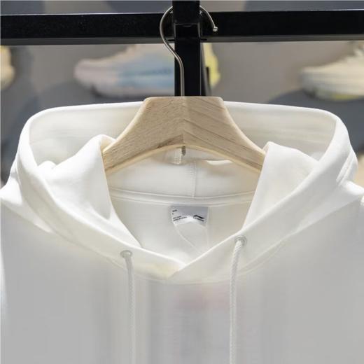 李宁男子2025秋季套头连帽运动上衣健身卫衣AWDV563-1 商品图3