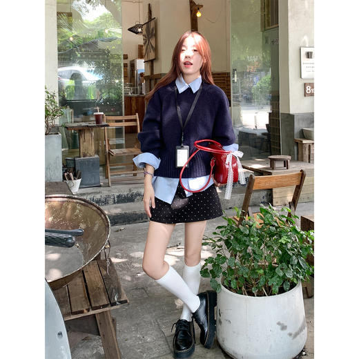 <曾小咸推荐>3.2现货秒杀！微信超特价！韩版2色宽松慵懒风毛衣 日常159.99 立减70 秒杀89.99！ 商品图2