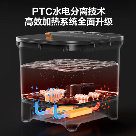 海尔（Haier）泡脚桶家用足浴盆泡脚盆加热全自动按摩洗脚盆电动恒温加热加高加厚高深桶洗脚桶 脚动按摩款HQY-J352B气泡冲浪+脚动按摩款HQY-J352B Pro 商品图2