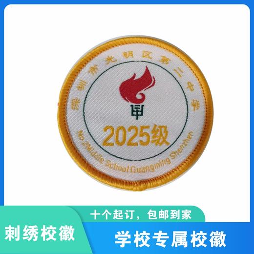通版深圳市光明区第二中学校级织唛校徽服姓名贴章可缝烫现货发51 商品图1