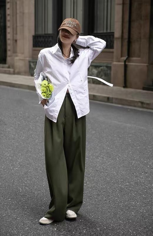 ACME新色绝美特定雪松绿460克磨毛直筒阔腿裤 商品图8