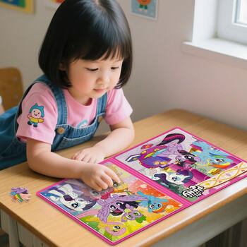 大眼小娃大本奥特曼磁力拼图3-6岁儿童磁吸益智玩具2岁男孩女孩生日礼物 商品图6