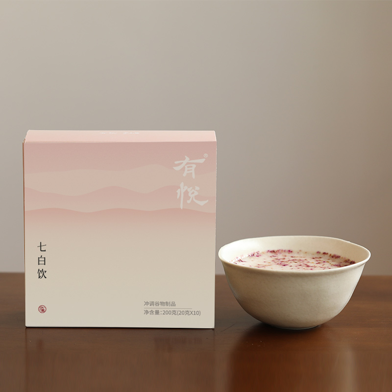 【甄选】七白饮200g（20g*10条） “七白汤”改良配方 多种药食同源食材配比 浓郁杏仁椰奶风味 低温烘焙+80目过筛处理 细腻丝滑 满满自然滋养