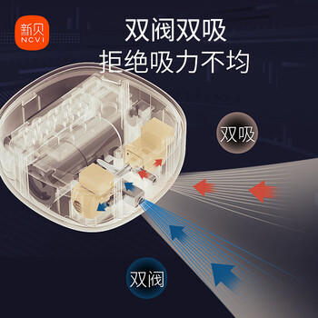 新贝吸奶器 电动吸奶器双边无痛全自动  拔奶器 大吸力便携吸乳器8792 商品图2