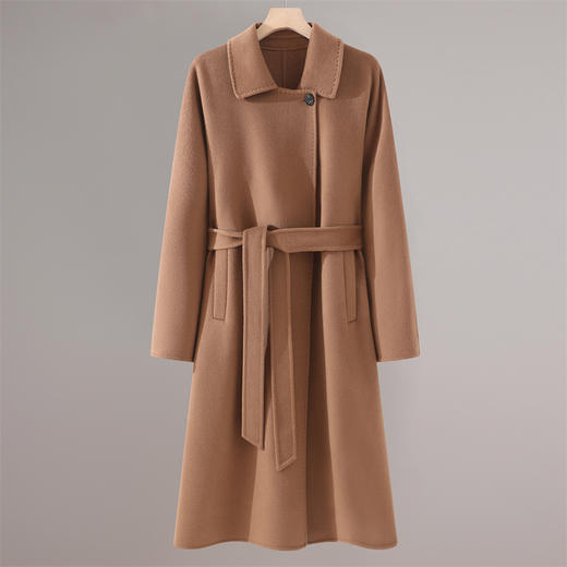 【清河羊毛羊绒专场】鹿展LZ806女士羊绒大衣30%山羊绒 70%羊毛 商品图5