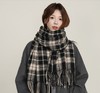 67-180CM【自然垂坠保暖好❗️亲肤柔软厚实】2025韩版新款编织田字格围巾仿羊绒流苏披肩秋冬高级感加厚围脖。hb 商品缩略图1