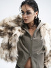 TR她热 反叛拽姐 花色毛绒复古设计感正肩短款环保皮草外套 商品缩略图0