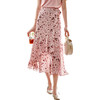 欧芮儿碎花雪纺半身裙2025夏季新款不对称荷叶边裙摆蝴蝶结收腰裙 商品缩略图3