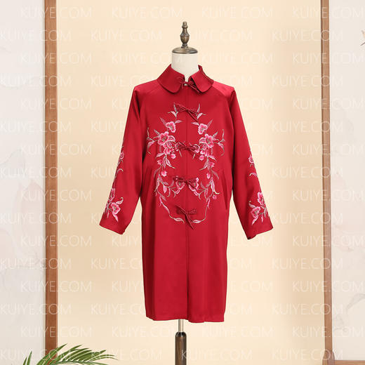 【福天华】高级寿衣女罩衣“花香藤蔓”百年工艺传统寿服 商品图0