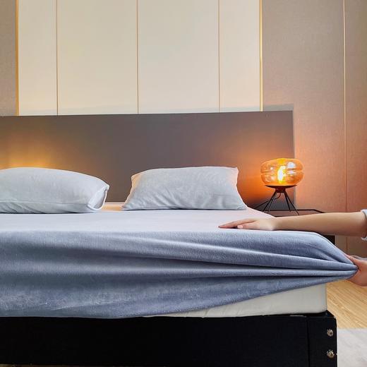 宜*家同款 Miss lolo 天鹅绒床笠 柔软舒适 保暖防静电 6色可选（单床笠） 商品图0