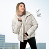 安踏【关晓彤同款】连帽羽绒服 女春季新款保暖羽绒外套162517913S 白茶色/满地印-1 商品缩略图0