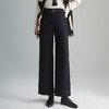 毛呢垂感直筒裤，松紧腰通勤时尚九分裤窄版阔腿裤MYX-QM-8953-L 商品缩略图2