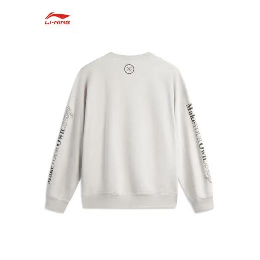 李宁男子2025秋季弹力舒适耐洗运动上衣健身卫衣AWDV257-5 商品图2