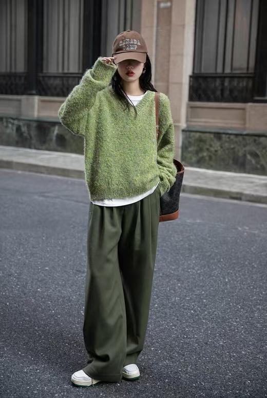 ACME新色绝美特定雪松绿460克磨毛直筒阔腿裤 商品图7