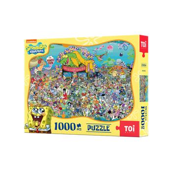 TOI图益潮玩拼图海绵宝宝1000片成年人减压玩具生日礼物海底全家福 商品图2