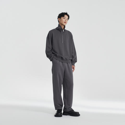 MODE COMMUTER | MC秋季半开襟立领卫衣男简约通勤时尚MCE131056C 商品图2