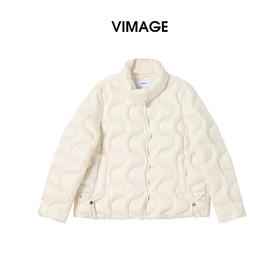 VIMAGE纬漫纪经典时尚2025冬季新款短羽绒服V2411101