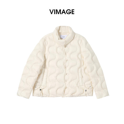 VIMAGE纬漫纪经典时尚2025冬季新款短羽绒服V2411101 商品图0