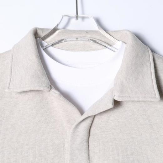 33779SDSA男士秋冬新款痞帅男装复古撞色翻领假两件卫衣百搭宽松上衣 商品图2