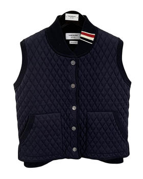 女款羊毛菱形格马甲022