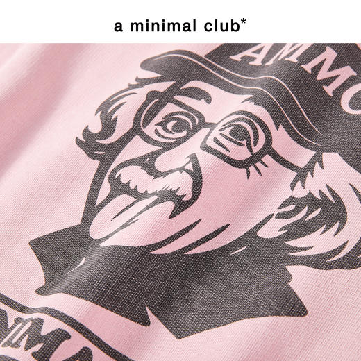 a minimal club做旧水洗450克重毛圈印花卫衣圆领100%棉AM59ST19 商品图3