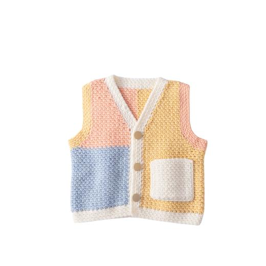 苏苏姐家糖块马甲手工diy编织钩针毛线团自制羊毛马甲材料包 商品图4