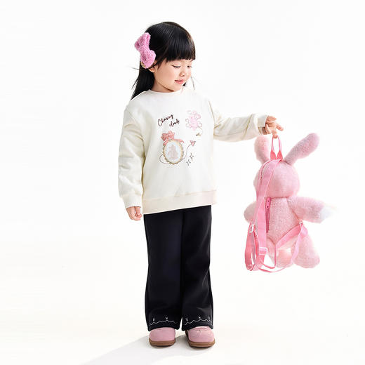 【实体店同款】女童圆领长袖卫衣冬季新款安奈儿童装XG541041 商品图3