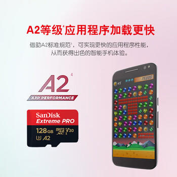 闪迪（SanDisk）128GB TF（MicroSD）内存卡A2 4K V30 U3 C10 至尊超极速移动存储卡 读速200MB/s 写速90MB/s 商品图6