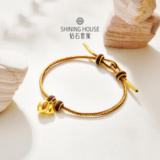 【定价黄金】【限时8折】【现货】钻石世家 足金手串手绳手链 DIY创意手链 串绳绳子手绳 商品图1