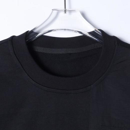 11338SDSA男士秋冬新款痞帅男装小众拉链口袋设计纯色圆领卫衣百搭时尚 商品图2