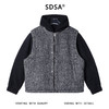 J59266SDSA男士秋冬新款痞帅男装美式简约撞色假两件拉链连帽卫衣外套 商品缩略图1