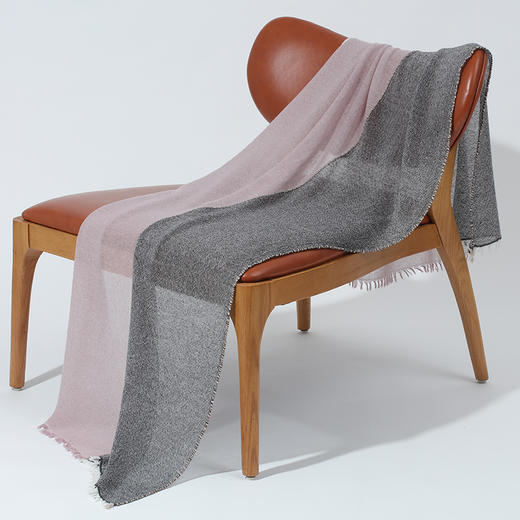 双拼色羊绒围巾SJF94P428W 商品图1