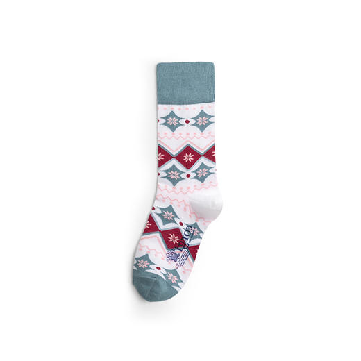 柯基 CORGI英国进口新款女式霜雪奇缘印花中筒袜·秋冬季新款 商品图1