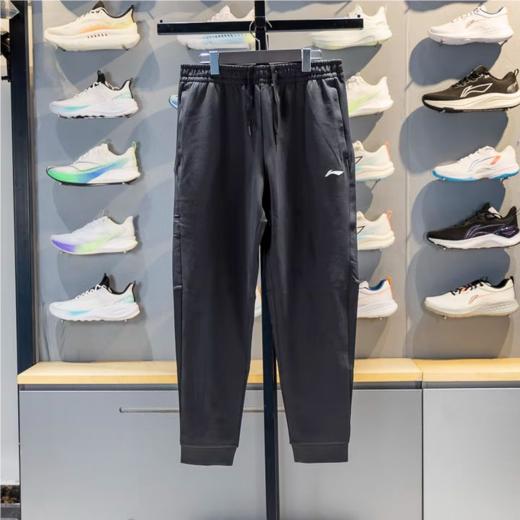 李宁男子2025秋季束脚宽松运动裤AKLV877-1 商品图0