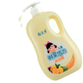 郁美净儿童沐浴露鲜奶温和补水保湿鲜果精华泡泡浴宝宝沐浴露大容量1kg