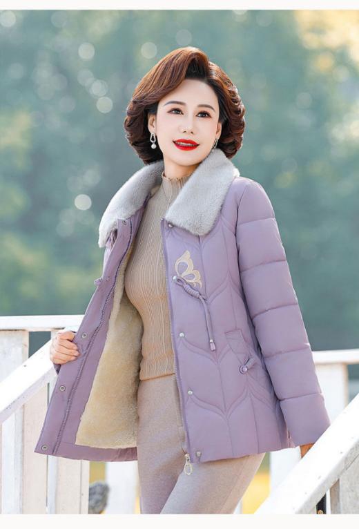 🌈加绒加厚🔥上身超有气质的『俏墨妈妈冬装加绒外套棉服』❤️降温福利❄快快给妈妈安排上呀‼️品质超赞‼️怕冷的妈妈人手一件‼️ 商品图6